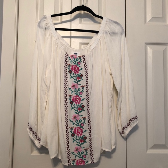 Old Navy Tops - Floral Off the Shoulder Boho Top